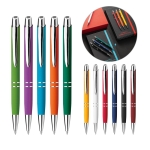 Stylos gravés avec finition en caoutchouc Encre bleue Springfield Soft diverses couleurs