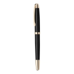 Stylos avec logo d'entreprise et détails en métal à encre noire Ore couleur noir deuxième vue