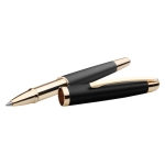 Stylos avec logo d'entreprise et détails en métal à encre noire Ore couleur noir troisième vue