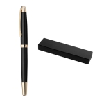 Stylos avec logo d'entreprise et détails en métal à encre noire Ore diverses couleurs