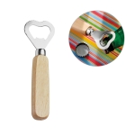 Décapsuleur personnalisé à long manche en bois avec logo Bartender diverses couleurs