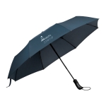 Parapluie pliant personnalisé avec poignée souple Ø98 Pluvial couleur bleu image avec logo