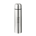 Bouteille isotherme en acier inoxydable à double paroi 1 L avec zone d'impression