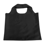 Sac à provisions pliable personnalisable en polyester 190T Duet couleur noir première vue