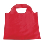 Sac à provisions pliable personnalisable en polyester 190T Duet couleur rouge première vue