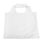 Sac à provisions pliable personnalisable en polyester 190T Duet couleur blanc première vue