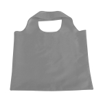 Sac à provisions pliable personnalisable en polyester 190T Duet couleur gris première vue