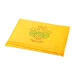 Sac à provisions pliable personnalisable en polyester 190T Duet couleur jaune image avec logo 4