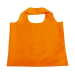 Sac à provisions pliable personnalisable en polyester 190T Duet couleur orange première vue