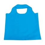 Sac à provisions pliable personnalisable en polyester 190T Duet couleur bleu ciel première vue