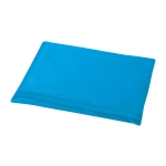 Sac à provisions pliable personnalisable en polyester 190T Duet couleur bleu ciel troisième vue