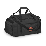 Sac de sport en polyester 300D avec bandoulière ajustable couleur noir image avec logo