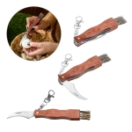 Couteau de poche personnalisé multifonction pour champignons Mushroom diverses couleurs