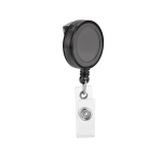 Porte-badge extensible avec logo et clip métallique Extend couleur noir