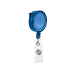 Porte-badge extensible avec logo et clip métallique Extend couleur bleu