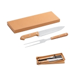 Set barbecue en acier inoxydable avec 2 couverts Duo diverses couleurs