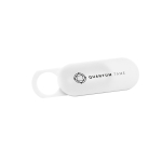 Goodie cache webcam personnalisé avec couvercle coulissant Spyshield couleur blanc image avec logo 4