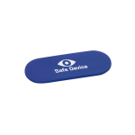 Goodie cache webcam personnalisé avec couvercle coulissant Spyshield couleur bleu roi image avec logo