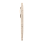Stylo bille éco de couleur paille de blé avec encre bleue NaturalFlow couleur bois clair