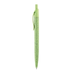 Stylo bille éco de couleur paille de blé avec encre bleue NaturalFlow couleur vert clair