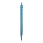 Stylo bille éco de couleur paille de blé avec encre bleue NaturalFlow couleur bleu ciel première vue