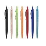 Stylo bille éco de couleur paille de blé avec encre bleue NaturalFlow diverses couleurs