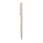Stylos de couleur paille de blé avec clip et encre noire Vip Natural couleur bois clair