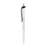 Stylo en ABS avec clip de différentes couleurs et encre bleue couleur noir image avec logo