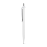 Stylo en ABS avec clip de différentes couleurs et encre bleue couleur blanc