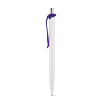 Stylo en ABS avec clip de différentes couleurs et encre bleue couleur violet