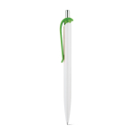Stylo en ABS avec clip de différentes couleurs et encre bleue couleur vert clair