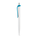 Stylo en ABS avec clip de différentes couleurs et encre bleue couleur bleu ciel