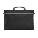 Sac porte-documents personnalisé économique en polyester 600D Basic couleur noir première vue