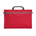 Sac porte-documents personnalisé économique en polyester 600D Basic couleur rouge première vue