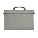 Sac porte-documents personnalisé économique en polyester 600D Basic couleur gris première vue