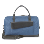 Sac de voyage polyester avec simili cuir Branve® Continental couleur bleu troisième vue
