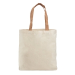 Sacs en coton personnalisés avec poignées en liège 180 g/m2 Corkstyle couleur naturel première vue