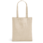 Tote bag personnalisé coton recyclé 140 g/m2 couleur naturel