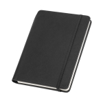 Carnets en PU avec support pour stylo A5  pages lignées Edgewise couleur noir troisième vue