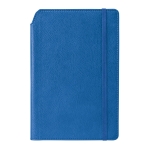 Carnets en PU avec support pour stylo A5  pages lignées Edgewise couleur bleu