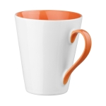 Mug en céramique original, anse et intérieur colorés et 320ml Royal couleur orange