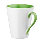 Mug en céramique original, anse et intérieur colorés et 320ml Royal couleur vert clair