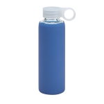 Bouteilles sportives en verre de borosilicate 380 ml Crystal Ring couleur bleu