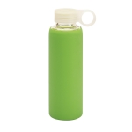 Bouteilles sportives en verre de borosilicate 380 ml Crystal Ring couleur vert clair