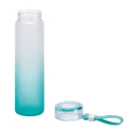 Bouteilles en verre avec finition dégradée 470 ml Crystal Frost couleur turquoise troisième vue
