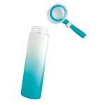 Bouteilles en verre avec finition dégradée 470 ml Crystal Frost couleur turquoise quatrième vue