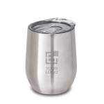 Mugs en acier personnalisés brillants 400 ml Single Cuisine Metallic avec zone d'impression