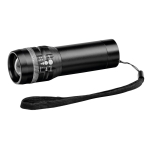 Lampe torche promotionnelle en aluminium avec 3 modes Trios couleur noir