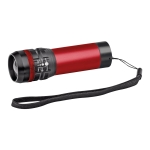 Lampe torche promotionnelle en aluminium avec 3 modes Trios couleur rouge