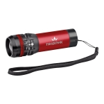 Lampe torche promotionnelle en aluminium avec 3 modes Trios couleur rouge image avec logo